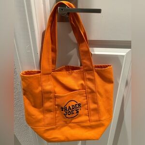 Halloween Trader Joes orange mini tote